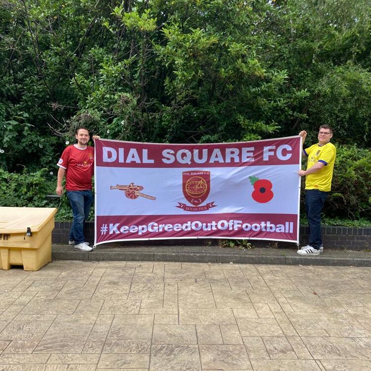 Custom Designed 10x5 flag Keep Greed Out of Football