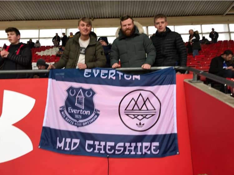 Everton Mid Cheshire Spezial Flag designed on Ultras Design website