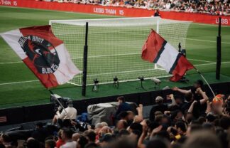 Large Hand Waving Flags